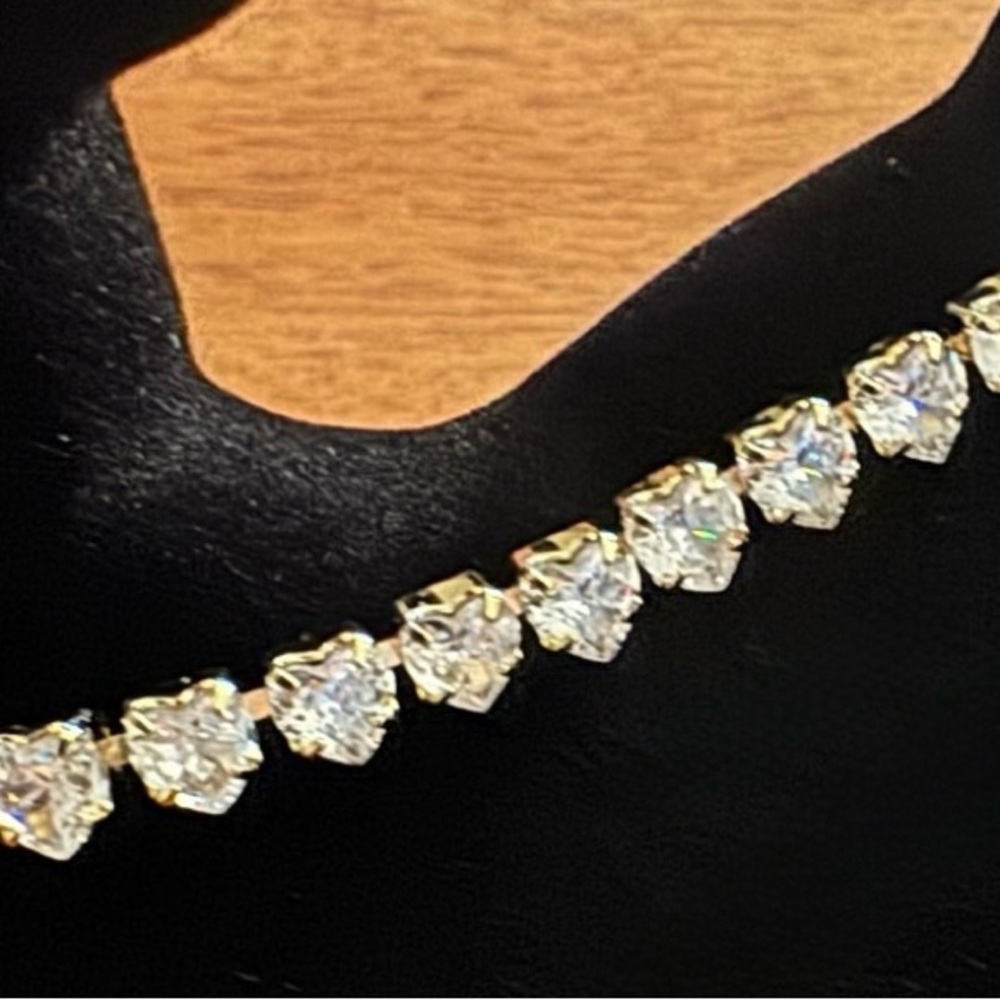 Women's Elegant White Gold Plated Brass Cooper Bracelet